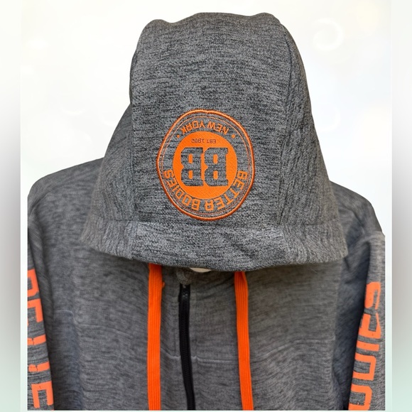 Rare out of production Better Bodies Zip Hoodie Size L - Picture 2 of 9